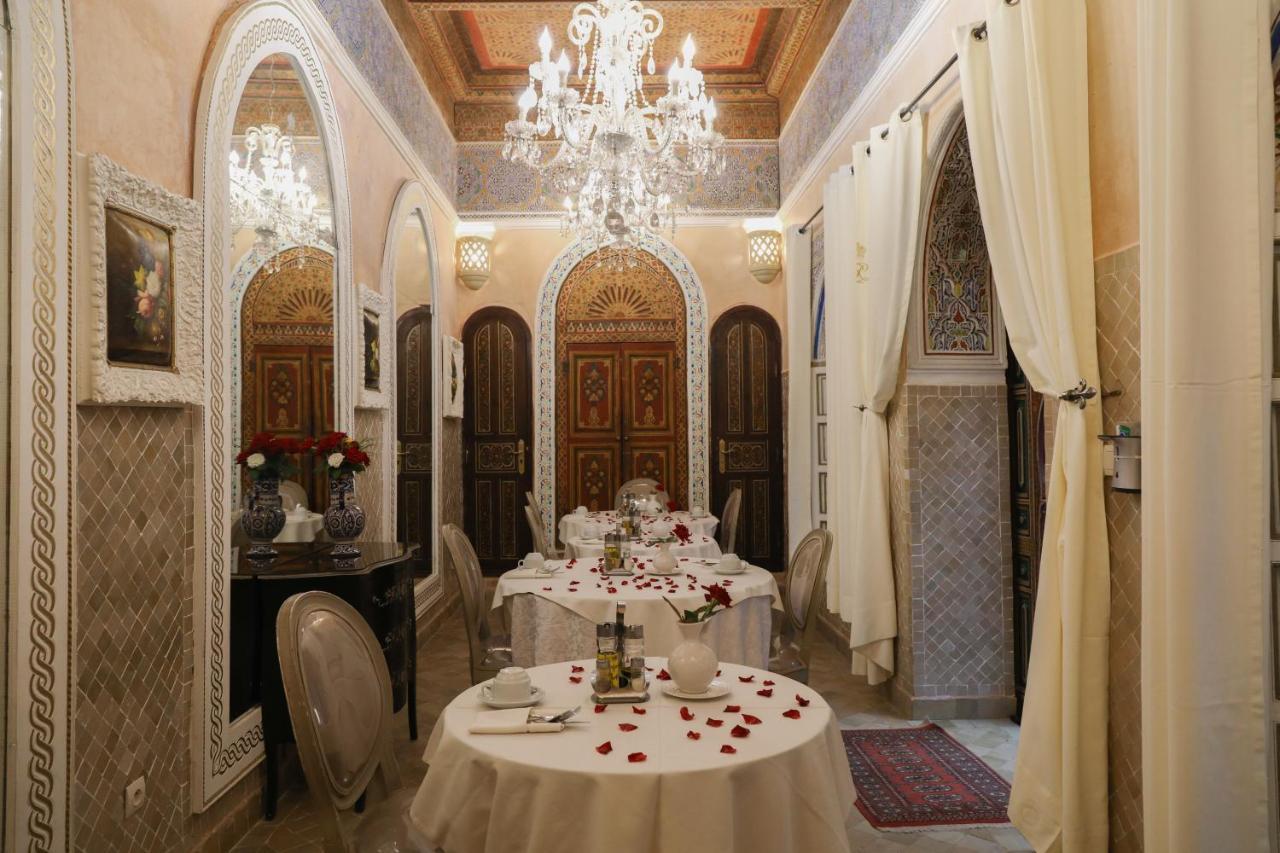 马拉喀什 Riad Palais Des Princesses & Spa酒店 外观 照片 The dining room