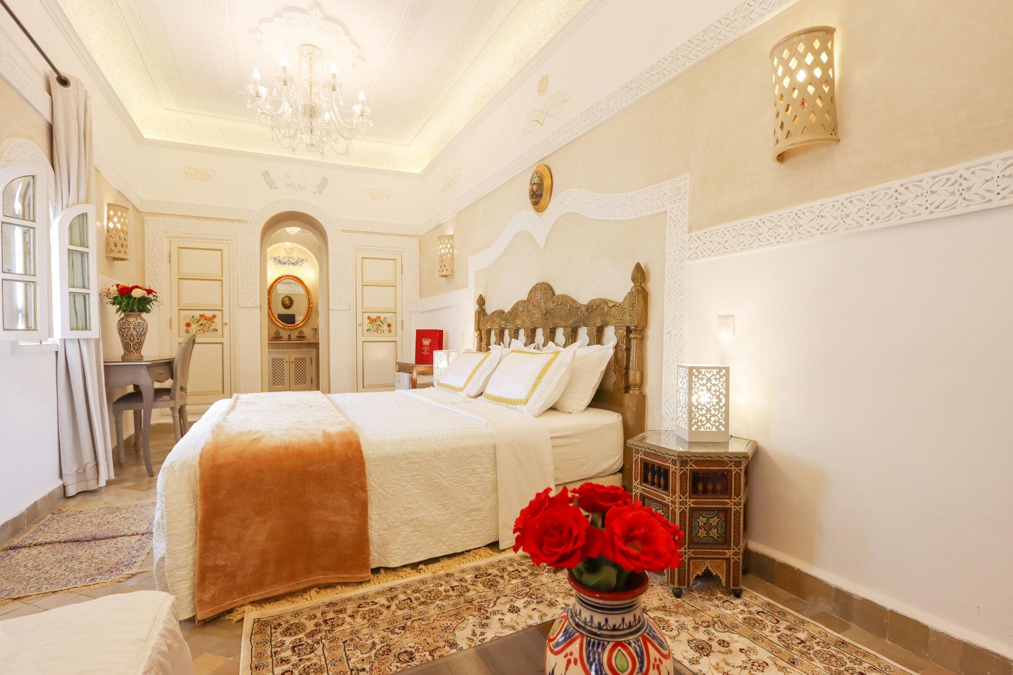 马拉喀什 Riad Palais Des Princesses & Spa酒店 外观 照片 A bedroom at the hotel